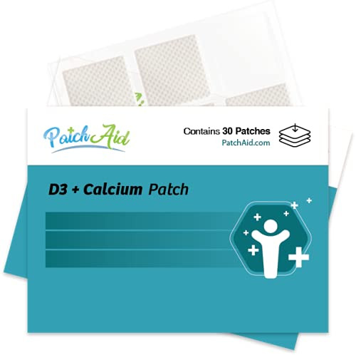 D3/Calcium Topical Patch by PatchAid -1-Month Supply-