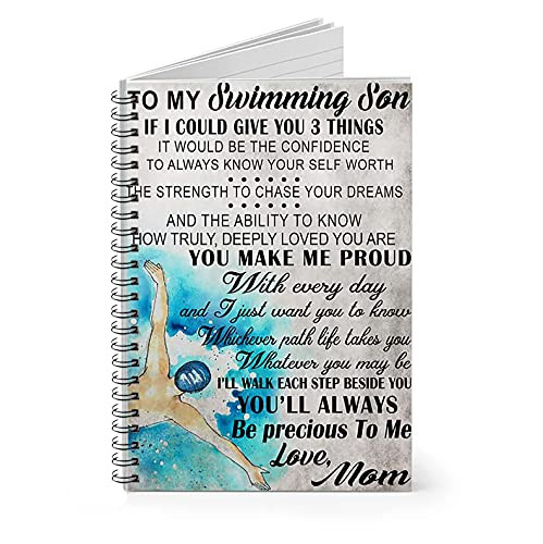 Vigifsana Stationery Gift I Could Give You Swimming Spiral Notebook Home School Supplies for College Students Personalized Journal for Man - Woman Job Journal