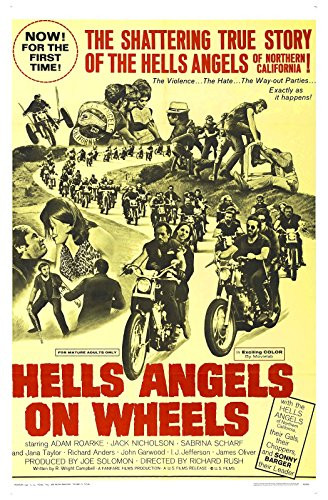 Old Tin Sign Hells Angels On Wheels Classic Vintage Movie Poster MADE IN THE USA