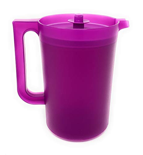 Tupperware Push Button Classic Pitcher Purple 2qt