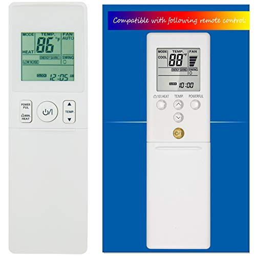 CHOUBENBEN Compatible with Fujitsu Air Conditioner Remote Control AR-REY1U ARREY1U ASUG09LMAS ASUG12LMAS ASUH09LMAS ASUH12LMAS Display in Both Fahrenheit and Celsius