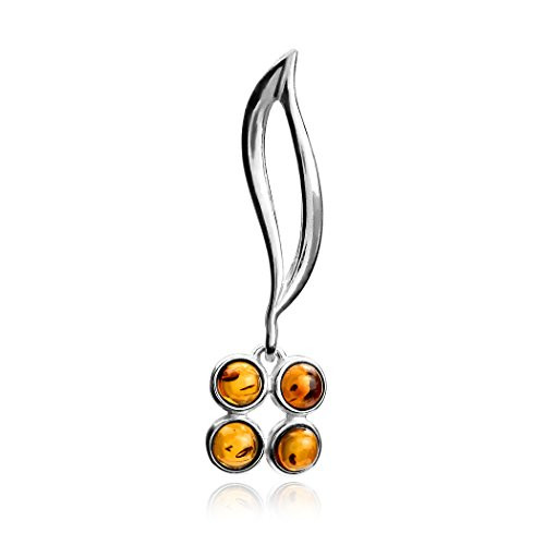Ian and Valeri Co. Amber Sterling Silver Rounds Pendant Ian and Valeri Co. Amber Sterling Silver Rounds Pendant