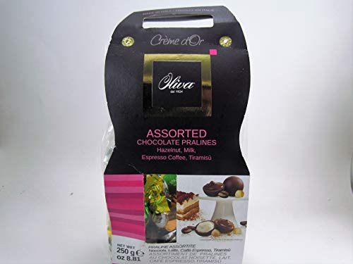 Assorted Chocolate Pralines Hazelnut Milk Expresso Coffee Tiramisu 8.81 oz