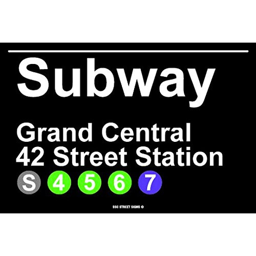 Seaweed Surf Co. Subway Grand Central 42 Street Station NYC Aluminum Tin Metal Poster Sign Wall Decor 12x18