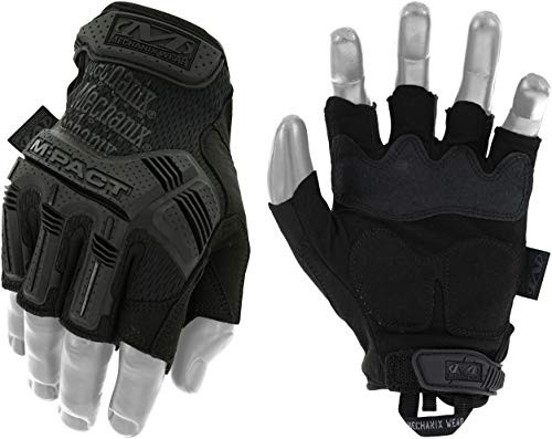 Mechanix Wear - M-Pact Fingerless Covert Tactical Gloves (Large, Black)