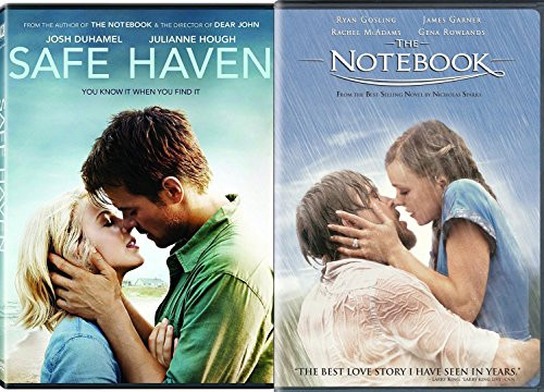 The Notebook  plus Safe Haven Romance Movies DVD Nicholas Sparks Double Feature