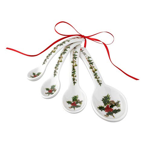 Portmeirion Holly  and  Ivy Set of 4 Measuring Spoons