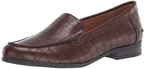 LifeStride womens Margot Loafer, Brown, 8.5 Wide US