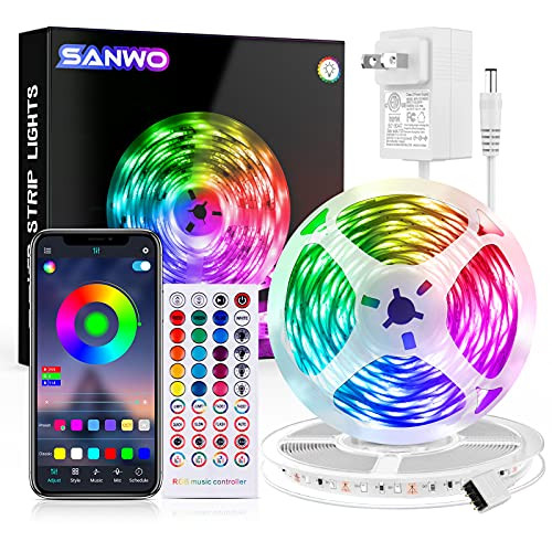 Led Light Strips with Remote, Color Changing RGB Led Strip Lights 65.6ft Sync with Music, Strips LEDs with APP Control Led Lights for Bedroom Decor, Kitchen, Room, Home Decoration Led Light Strips with Remote, Color Changing RGB Led Strip Lights 65.6ft Sync with Music, Strips LEDs with APP Control Led Lights for Bedroom Decor, Kitchen, Room, Home Decoration