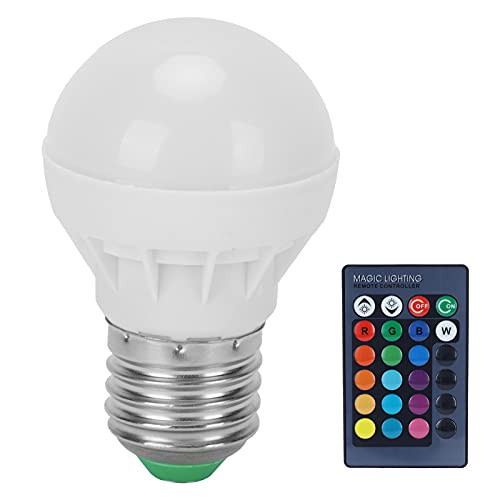 RGB plusW Light Bulb 3W E27 Remote Control Color Changing Lamp Colorful Led Atmosphere Home Decoration Household 85?265V for Home Stage Party