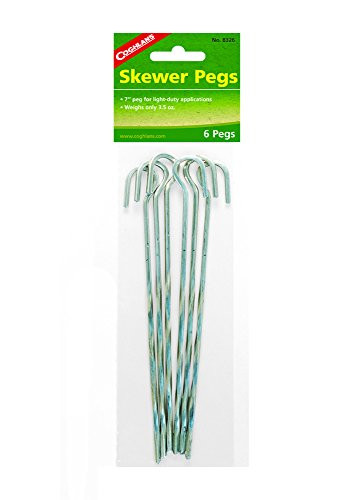 Coghlan's Steel Skewer Tent Pegs, 7-Inch
