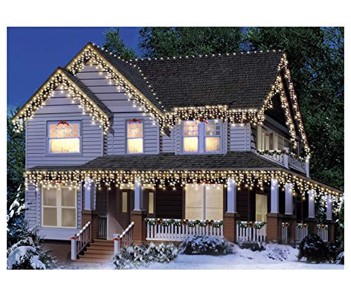 Holiday Living 300 Count Clear Icicle Lights, White Wire, 20 Feet, Style 0003752