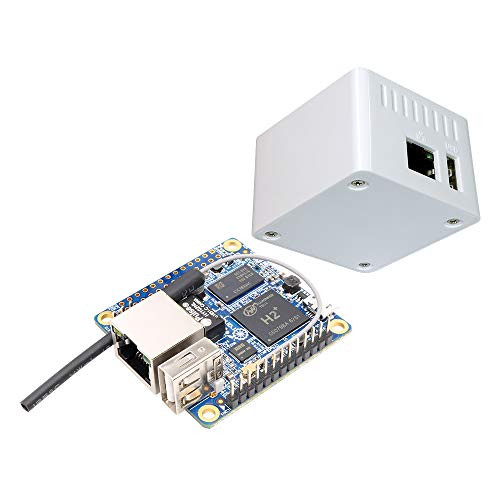 Orange Pi Zero/Zero LTS H2 plus Quad Core Open-Source Development Mini Board,Support 100M Ethernet Port and WiFi -Zero 512MB plusWhite Case-