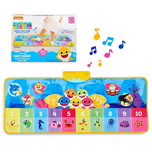 WowWee Pinkfong Baby Shark Official - Step  and  Sing Piano Dance Mat, Multicolor
