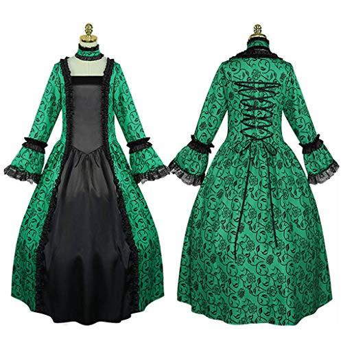 Vcenty Women's Gothic Cosplay Dress Lolita Princess Vintage Medieval Floor Length Long Sleeves Renaissance Dress Vcenty Women's Gothic Cosplay Dress Lolita Princess Vintage Medieval Floor Length Long Sleeves Renaissance Dress