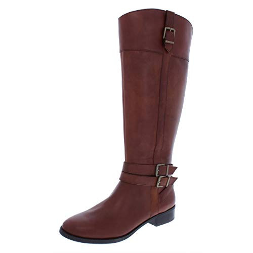 INC International Concepts Womens Frankii Wide-Calf Ridi Cognac 8M