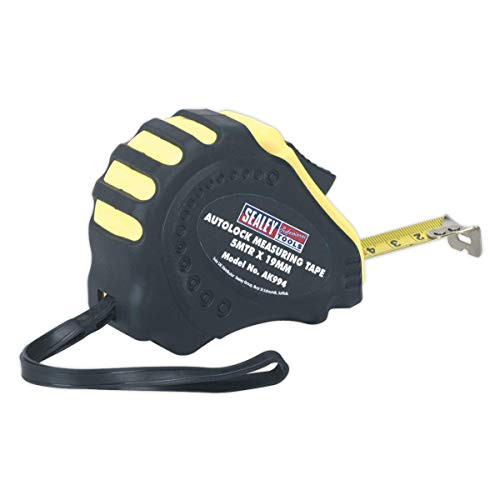 Sealey Autolock Measuring Tape 5Mtr-16Ft- X 19Mm Metric/Imperial