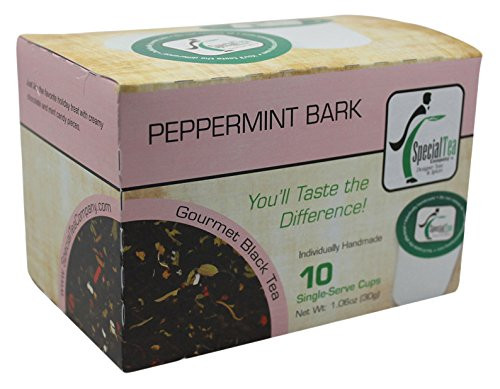 Special Tea Black Tea Single Serve Cup, Peppermint Bark, 1.06 Ounce