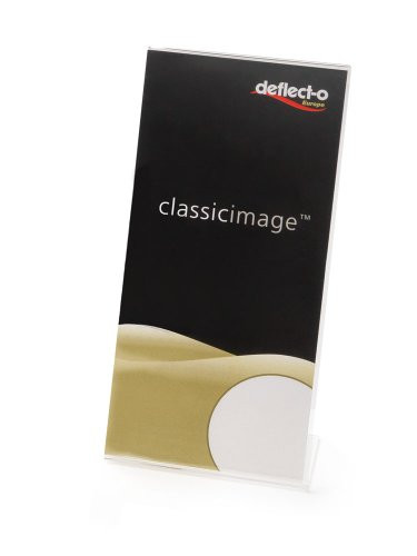 Deflecto Slanted Sign Holder 1/3 A4 Portrait Sign Holder