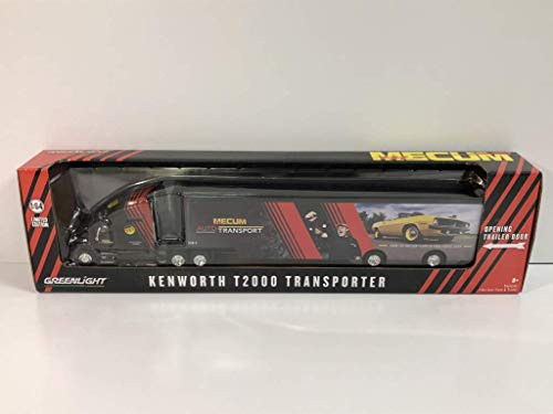 Kenworth T2000 Mecum Auto Transport Transporter from The Auction Floor to Your Garage Door Hobby Exclusive 1/64 Diecast Model by Greenlight 30106