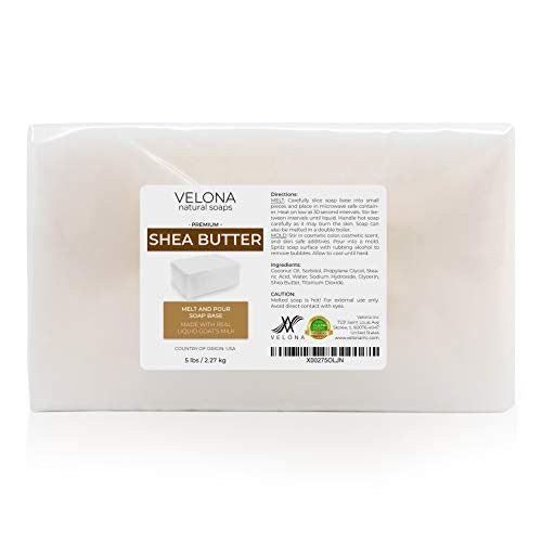 10 LB - Shea Butter - Melt and Pour Soap Base by Velona | SLS/SLES Free | Natural Bars for The Best Result for Soap-Making