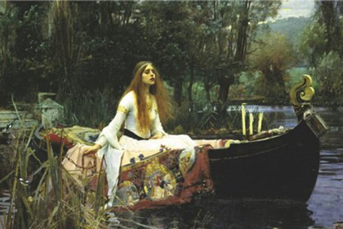 John Willaim Waterhouse- Lady of Shalott PAPER POSTER measures 36 x 24 inches -91.5 x 61cm- John Willaim Waterhouse- Lady of Shalott PAPER POSTER measures 36 x 24 inches -91.5 x 61cm-