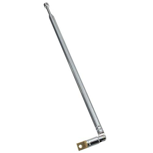 LIUCM AM FM Radio Universal Antenna, 4 Section Telescopic Stainless Steel Replacement Antenna Aerial for Radio TV