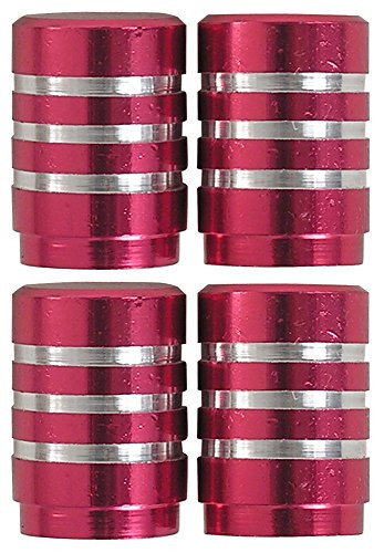 Custom Accessories LED Innovation 16014 Red Billet Aluminum Valve Cap