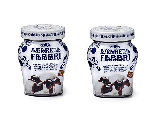 Fabbri Amarena Cherries In Syrup, 8.1 Ounce (Pack of 2)