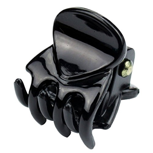 Hi Collie 100 Pieces Mini Hair Claw Clips Plastic Hair Claws Pins Clamps with a Box Small Hair Jaw Clips for Girls and Women Black and Brown -BK- Hi Collie 100 Pieces Mini Hair Claw Clips Plastic Hair Claws Pins Clamps with a Box Small Hair Jaw Clips for Girls and Women Black and Brown -BK-