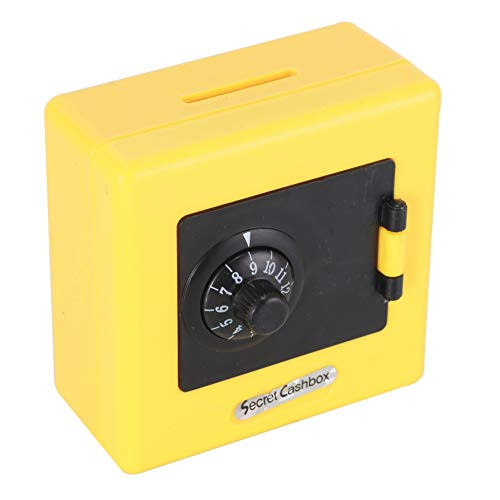 Jinxuny Coin Cash Password Box Piggy Bank Password Money Saving Safe Box Code Kids Birthday Gift -Yellow-
