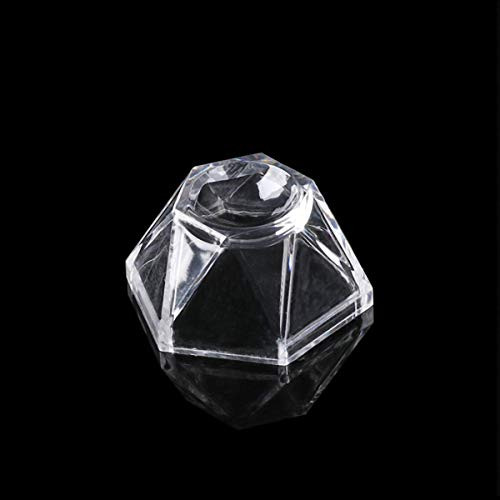 HJKL Transparent Pedestal Acrylic Crystal Ball Base Display Stand, Glass Sphere Holder for Soccer Volley Ball Desktop Ornament-S-