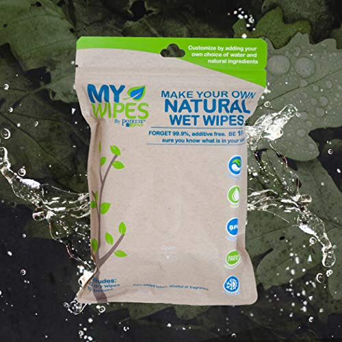 Kalencom Potette Plus Make Your Own Natural Wet Wipes. 100 percent Natural Wet/Dry On-The-Go Wipes.