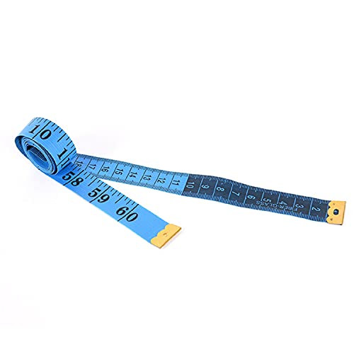 Sewing Tape Measure Double-Scale Soft Tape Measuring Body Weight Loss Medical Body Measurement Sewing Tailor Cloth Ruler Dressmaker Flexible Ruler Tape Measure -Blue-60Inches/150cm Sewing Tape Measure Double-Scale Soft Tape Measuring Body Weight Loss Medical Body Measurement Sewing Tailor Cloth Ruler Dressmaker Flexible Ruler Tape Measure -Blue-60Inches/150cm