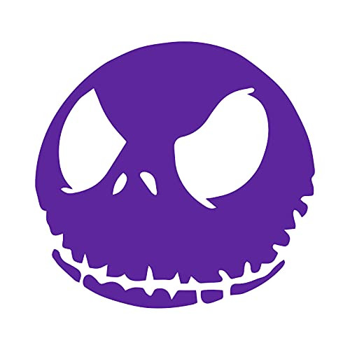 Jack Skellington Decal Vinyl Sticker Auto Car Truck Wall Laptop | Purple | 5.5"
