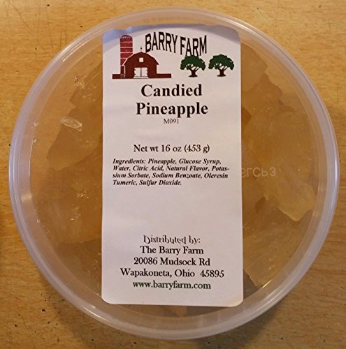 Candied Pineapple Wedges, 1 lb.