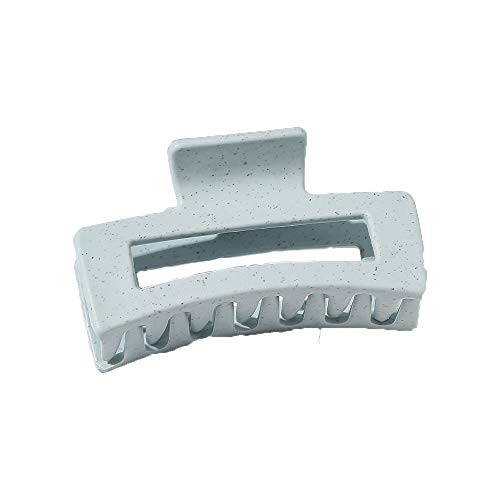 SHANDI Big Hair Claw Solid Color Rectangle Hair Clips Acrylic Plastic Hair Claws Large Size Hair Grab Ponytail Holder Bathing Clips-Blue- SHANDI Big Hair Claw Solid Color Rectangle Hair Clips Acrylic Plastic Hair Claws Large Size Hair Grab Ponytail Holder Bathing Clips-Blue-