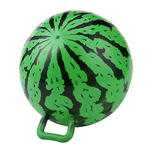 Watermelon Inflatable Ball Toys with Handle, Swimming Pool Inflatable Float Ball for Kids and Adults, Watermelon Appearance Beach Ball Toys, Swimming Pool Parties Game Toys -Green-