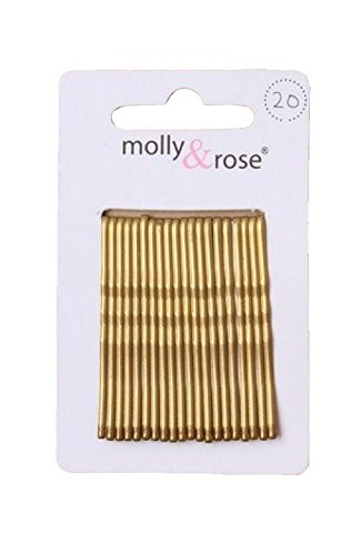 20pc Standard 4.5cm Kirby Grips Hair Bobby Pins Clips Blonde