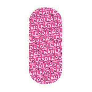 LEAD CONSULTANT - Jamberry Nail Wraps - HALF Sheet - Pink and White Stripe