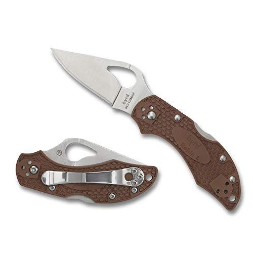 BYRD Robin2 Folder 2.4 in Plain Blade Brown FRN Handle