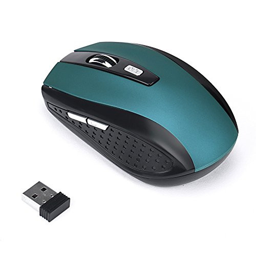 Computer Mouse QUNANEN 2.4GHz Wireless Gaming Mouse USB Receiver Pro Gamer for PC Laptop Desktop -Blue-