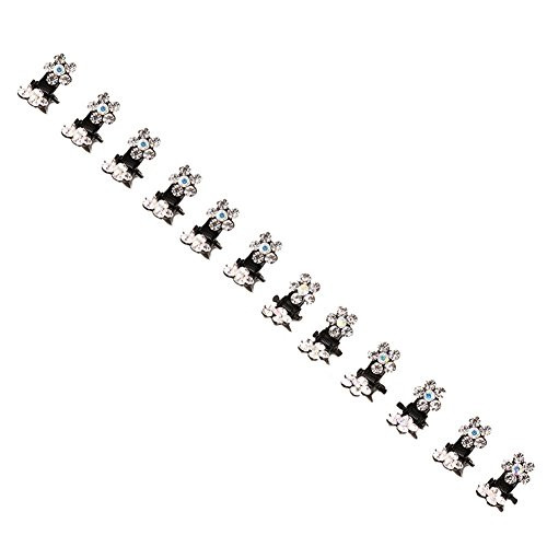 Hair Clips gLoaSublim Kids Girls Cute Flower Rhinestone Hairpin Hair Claw Clip Accessories Headwear - White Hair Clips gLoaSublim Kids Girls Cute Flower Rhinestone Hairpin Hair Claw Clip Accessories Headwear - White