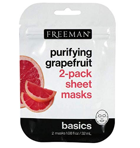 Freeman Purifying Grapefruit 2 pack sheet masks