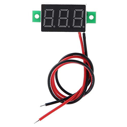 Digital Voltmet LED Display , Digital Voltmeter 0.36inch Two Wire DC 2.5-30V Digital LED Display Voltage Meter-Red-