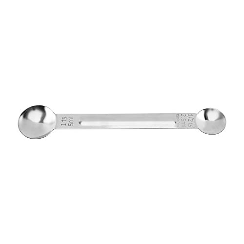 Stainless Steel Double-Headed Measuring Spoon Scaled Coffee Spoon Measuring Spoon Double-Headed Coffee Spoon Baking Supplies