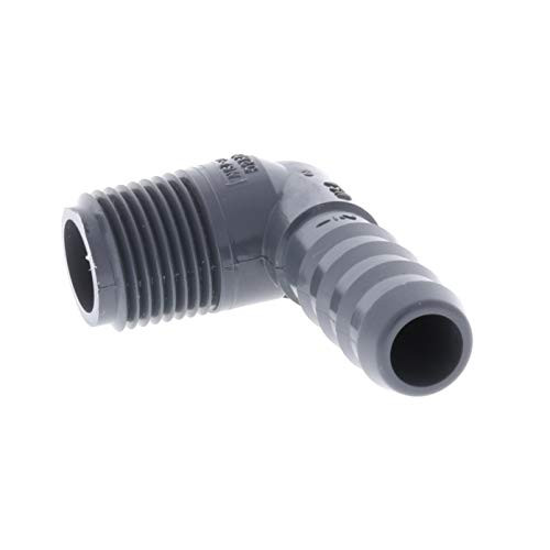 Drip Depot Barb Tubing x MPT Elbow Adapter - Barb Size : 1/2" - MPT Size : 1/2"