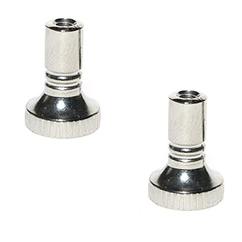 On/Off Replacement Light Lamp Turn Switch Knobs for Light and Fan Fixtures 2PACK -Silver-