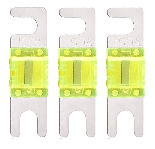 Mini ANL 150 Amp Fuse For Automotive Marine Audio Video System Electronics Fuse 3 Pack -150A-