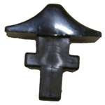 Kirby Button Handle Lock Black Heritage 2-Legend 136684S